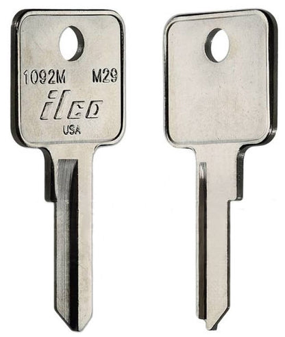ILCO 1092M / M29 Key Blanks – 10 Pack | For Master Padlocks | Nickel-Plated Brass Key Blanks
