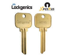 KeysRus MDW3 Lockgenics Medeco Key Blank – Compatible with Medeco W3 BiAxial Keyway (Aftermarket Nickel Silver)