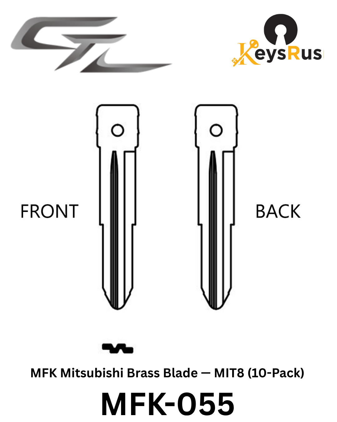 MFK-055 — MFK Mitsubishi Brass Blade — MIT8 (10-Pack)