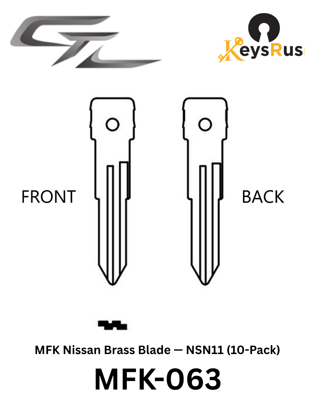 MFK-063 — MFK Nissan Brass Blade — NSN11 (10-Pack)