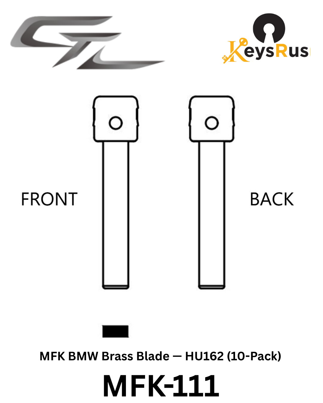 MFK-111 — MFK BMW Brass Blade — HU162 (10-Pack)