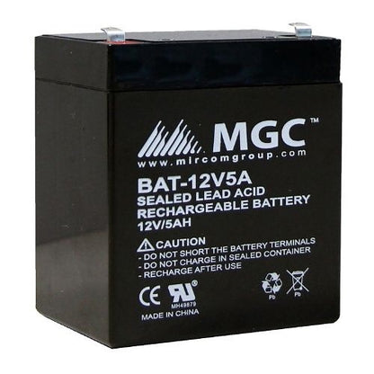 Mircom BAT-12V5A – SLD Lead Acid Battery, 12V, 5.0Ah, Sealed, Non-Phosphate – view 2