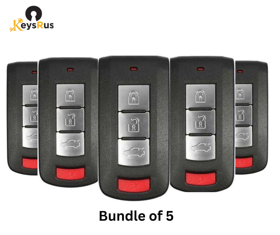 MITSUBISHI 4-BUTTON 315 MHz SMART KEY FOB (OUC644M-KEY-N, 46 Chip) – PN: 8637B885 / 8637A228 – Bundle of 5