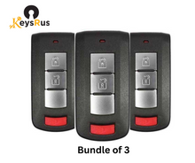 Mitsubishi 3-Button Smart Key Fob (OUC644M-KEY-N) – 315 MHz, Philips 46 Chip, OEM-Spec Replacement – Bundle of 3