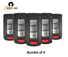 Mitsubishi 3-Button Smart Key Fob (OUC644M-KEY-N) – 315 MHz, Philips 46 Chip, OEM-Spec Replacement – Bundle of 5