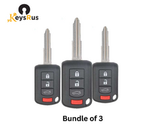 3-Pack Mitsubishi Lancer 2015–17 4-Button Remote Head Key – OUCJ166N (PN 6370B945) – Bundle Savings