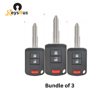 3-Pack Mitsubishi Eclipse Cross 2018–2020 3-Button Remote Head Keys – 315 MHz OUCJ166N (PN 6370C135, ID47)