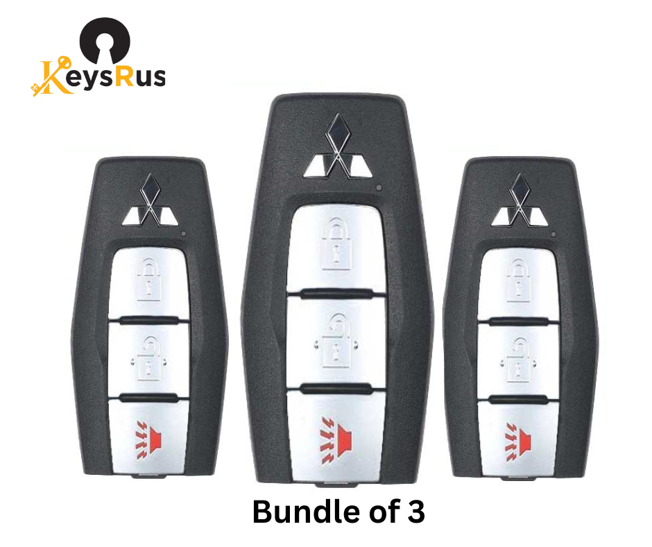 3-Pack Mitsubishi Outlander 2021–2022 3-Button Smart Keys – KR5MTXN1 (PN 8637C253) – Bundle Deal