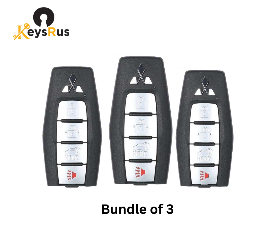 3-Pack Mitsubishi Outlander 2021–2022 4-Button Smart Keys – KR5MTXN1 (PN 8637C254) – Value Bundle