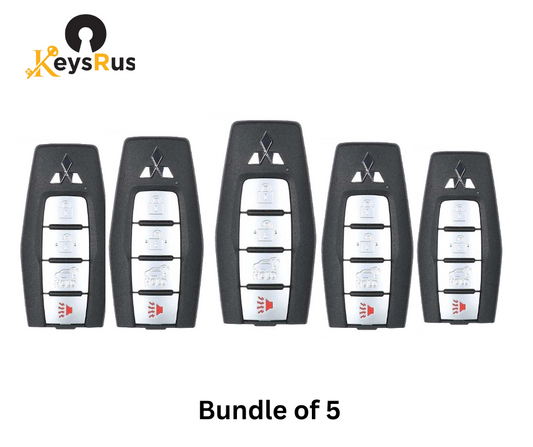 5-Pack Mitsubishi Outlander 2021–2022 4-Button Smart Keys – KR5MTXN1 (PN 8637C254) – Bulk Savings