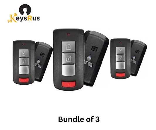 3-Pack 2019–2020 Mitsubishi Remote Head Keys – 2+1 Button – 315 MHz – OUCGHRM013 – Value Bundle