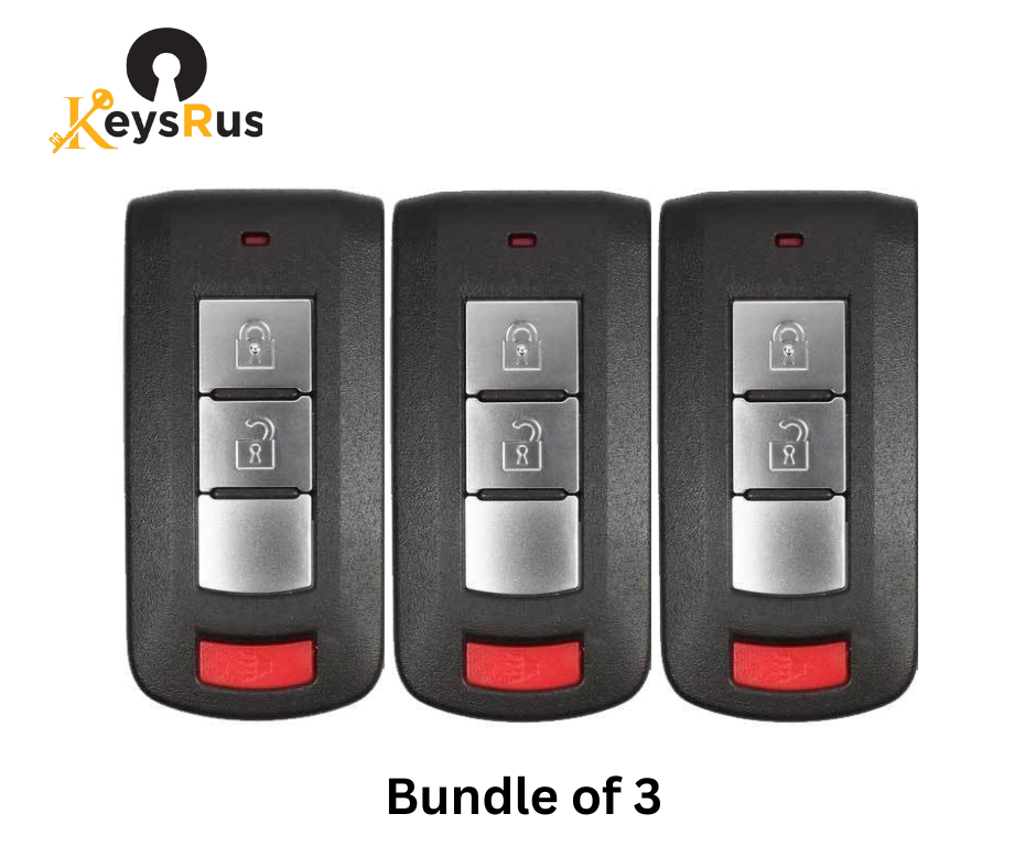 3-Pack 2019–2020 Mitsubishi Remote Head Keys – 2+1 Button – 315 MHz – OUCGHRM013 – Value Bundle