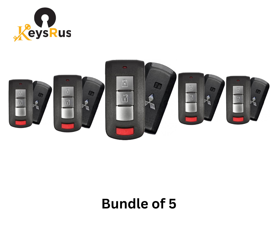 5-Pack Mitsubishi Outlander 4-Button Smart Key – OUC644M-KEY-N (PN 8637A817) – Bulk Savings