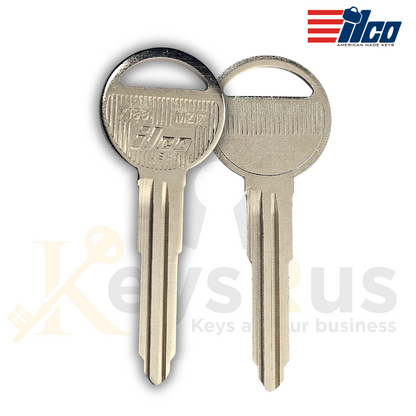 MZ17 / X188 Mazda Key Blanks – 10 Pack | For 323, Miata, MX-5, Protege | ILCO Style | Uncut Mechanical Keys