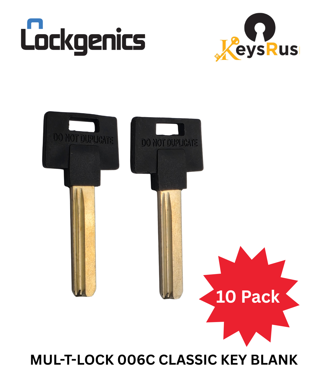Mul-T-Lock 006C Classic Key Blank – High-Security Precision | LOCKGENICS