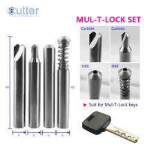 CutterHouse – Dimple Cutters & Tracers 4-Piece Set for MUL-T-LOCK Vertical Key Cutting Machines