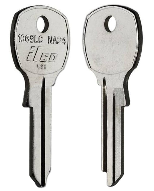 1069LC / NA24 Mailbox Key Blank – 10/Pack | High-Quality ILCO Key Blanks for Mailboxes