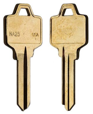 NA25 / R1064E Key Blanks for Residential & Commercial Keys – 10/Pack ILCO | Durable Replacement Keys