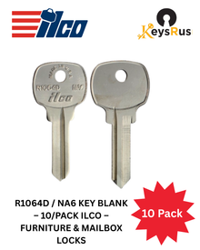 R1064D / NA6 Key Blank – 10/Pack ILCO – Furniture & Mailbox Locks