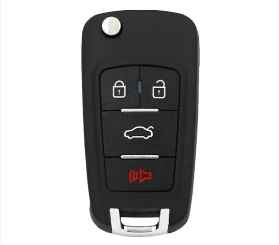KEYDIY – GM Style 4-Button Universal Flip Key Remote w/ Integrated Chip (KD-NB18)