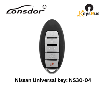 LONSDOR Nissan Style 5-Button Universal Smart Key – NS30-04 ID46+ID47+ID4A – Adjustable Frequency