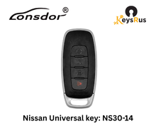 LONSDOR Nissan Style 4-Button Universal Smart Key – NS30-14 ID46+ID47+ID4A – Adjustable Frequency