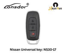 LONSDOR Nissan Style 3-Button Universal Smart Key – NS30-17 ID46+ID47+ID4A – Adjustable Frequency