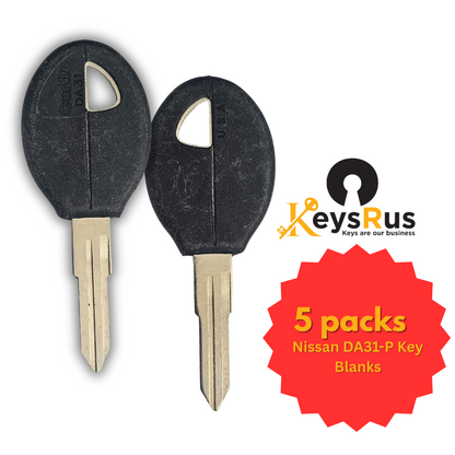 Nissan DA31-P Key Blanks – 5/Pack  Durable Key Blanks for Nissan Vehicles (2000 to Present)