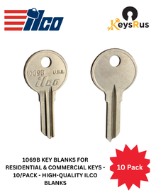 ILCO O1007RM / S-52 Key Blanks – 10 Pack | Nickel Silver | 6 Pin | Genuine ILCO Brand
