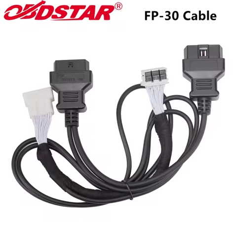 OBDStar – FP-30 Toyota 30-Pin Cable – For 4A / 8A-BA Proximity All Keys Lost & PIN Bypass – Works with X300 DP Plus / X300 Pro4 / G3 / OdoMaster