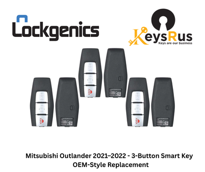 Mitsubishi Outlander 2021–2022 3-Button Smart Key – 433 MHz KR5MTXN1 (PN 8637C253) | KEYSRUS OEM-Style Replacement