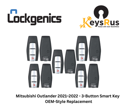 Mitsubishi Outlander 2021–2022 3-Button Smart Key – 433 MHz KR5MTXN1 (PN 8637C253) | KEYSRUS OEM-Style Replacement