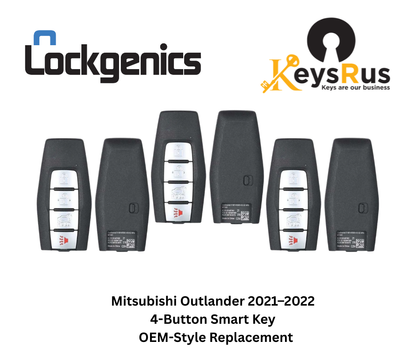 Mitsubishi Outlander 2021–2022 4-Button Smart Key – 433 MHz KR5MTXN1 (PN 8637C254) | KEYSRUS OEM Replacement