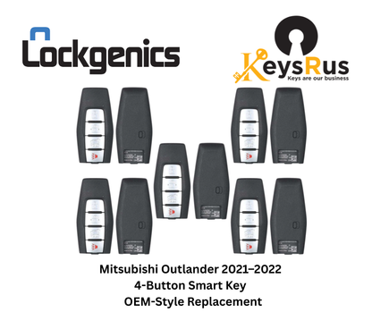 Mitsubishi Outlander 2021–2022 4-Button Smart Key – 433 MHz KR5MTXN1 (PN 8637C254) | KEYSRUS OEM Replacement