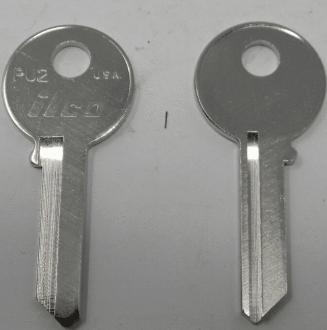 PU2 Key Blanks for PUNDRA Locks – 10-Pack (ILCO) | Residential & Utility Lock Use