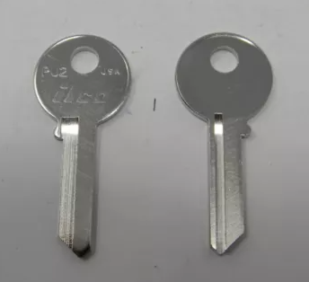 PU2 Pundra Key Blanks – 10-Pack | Compatible with Pundra Padlocks, Office Furniture, and Platinum Locks