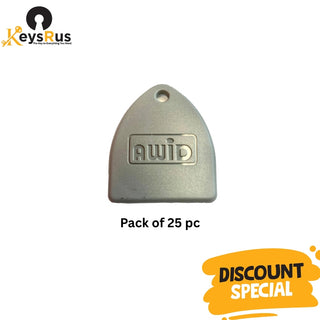 AWID Proximity Fob, KT-AWID-G-0, 26 bit, 25 pc