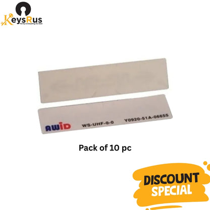AWID WS-UHF-0-0 Windshield TAG | Adhesive Mount for use with LR-2000 and LR-3000 Readers | 10 PC