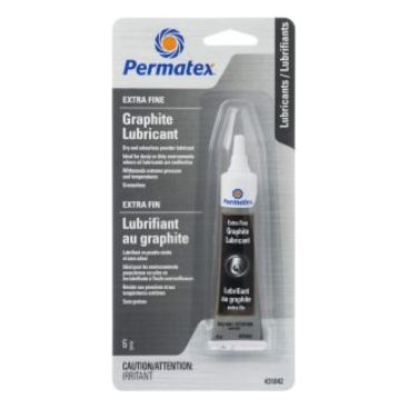 Permatex Extra-Fine Graphite Lubricant, 9g, Dry Powder Lubricant, 10 Pack
