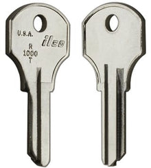 ILCO R1000T Key Blanks – 10 Pack | Residential & Commercial Use | Nickel-Plated Brass