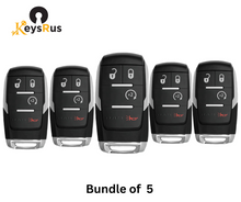 2019–2022 Dodge Ram Pickup HD 2500–5500 – 4-Button Smart Key (Aftermarket) 5-Pack