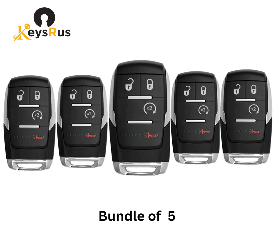 2019–2022 Dodge Ram Pickup HD 2500–5500 – 4-Button Smart Key (Aftermarket)