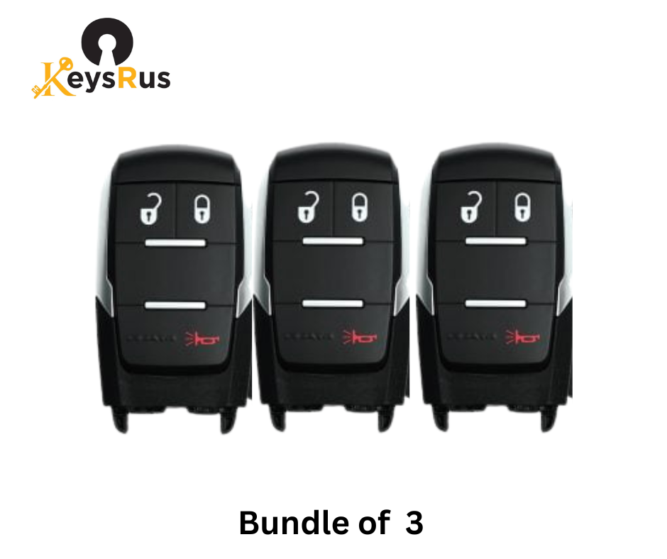 2019–2022 Dodge Ram Pickup – 3-Button Smart Key (Aftermarket Replacement) 3-Pack