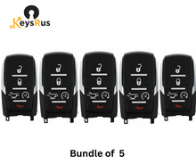 2019–2023 Dodge Ram 1500 Pickup / 5-Button Smart Key / PN: 68291691AD / FCC ID: OHT-4882056 Aftermarket 5 PACK5 PACK