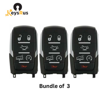 2019–2021 Dodge Ram 1500 Pickup / 6-Button Smart Key / PN: 68291692AD / FCC ID: OHT-4882056 Aftermarket 3 PACK