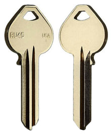 ILCO RU45 / 1011D1 Key Blank – 5 Pin – Brass – D1 Section – 10 Pack