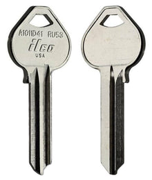 ILCO A1011D41 / RU53 Key Blanks – 10 Pack | 6-Pin Key Blank for Russwin Locks | Bypasses D1–D4 Sections | Nickel-Plated Brass
