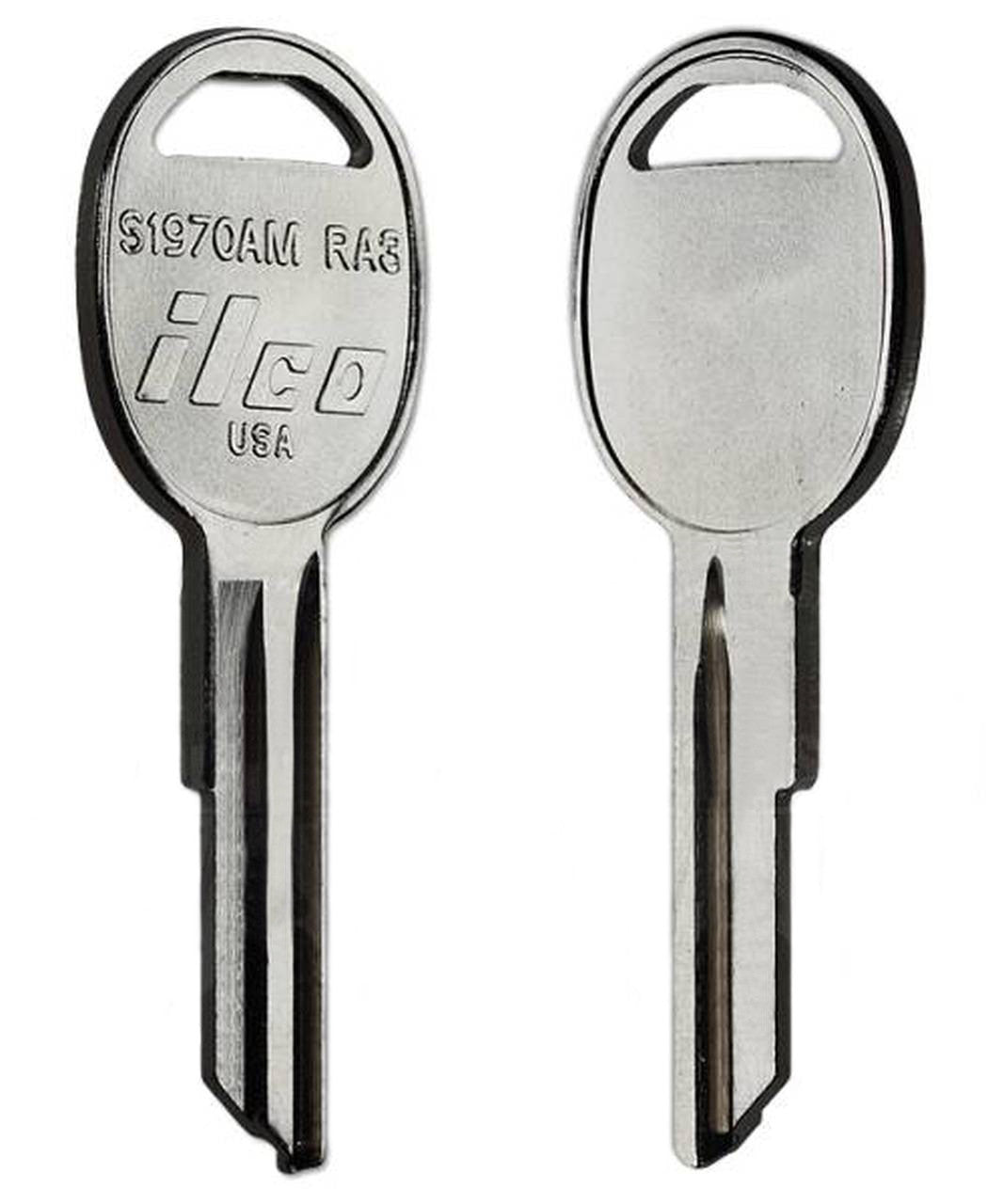 ILCO S1970AM / RA3 Key Blanks – 10 Pack | Construction, Equipment, and Vehicle Key Blank | Compatible with AMC, Jeep, Freightliner, International, Case & More