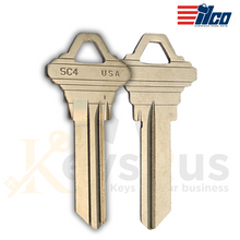 ILCO SC4-NP Key Blanks – 6-Pin – Nickel-Plated Brass – C Section – 250 Pack – Uncut for Schlage Locks