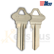 SC1-NP Key Blanks – 5-Pin – Nickel Plated – 50 Pack – Uncut for Schlage Locks (Taylor Brand)